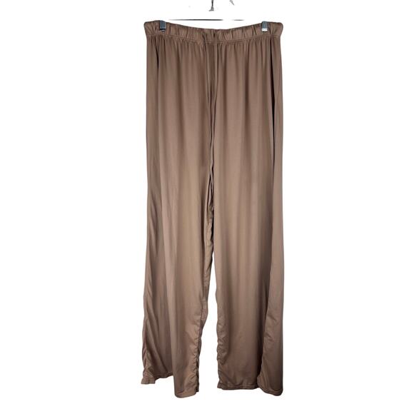 Bumpsuit Cloud Pant Maternity Lounge Pant Wide Leg Pull On Color: Oat Size M - Picture 5 of 14